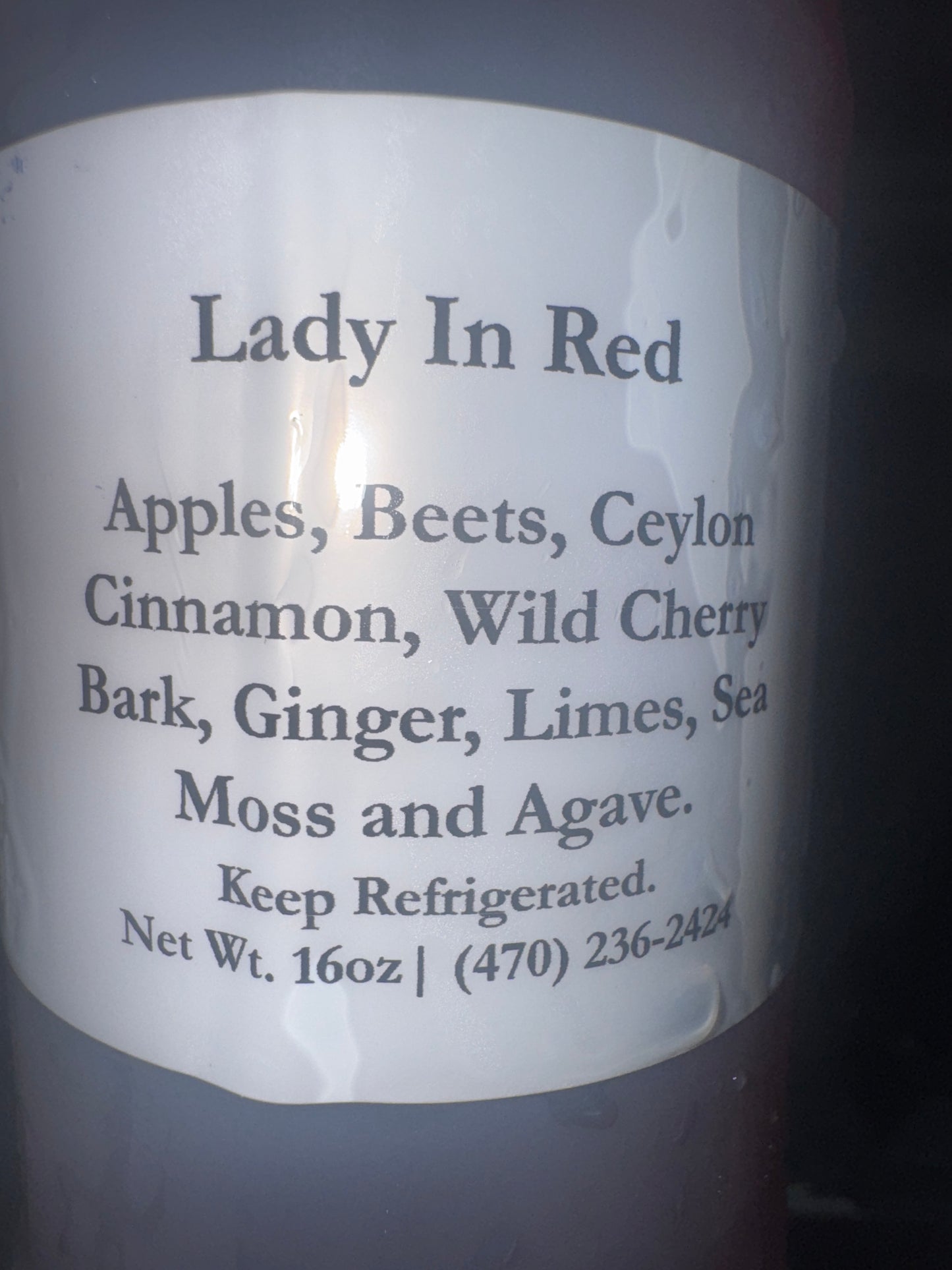 Lady in Red Fresh Pressed Juice (Food Truck/Pop Up only)