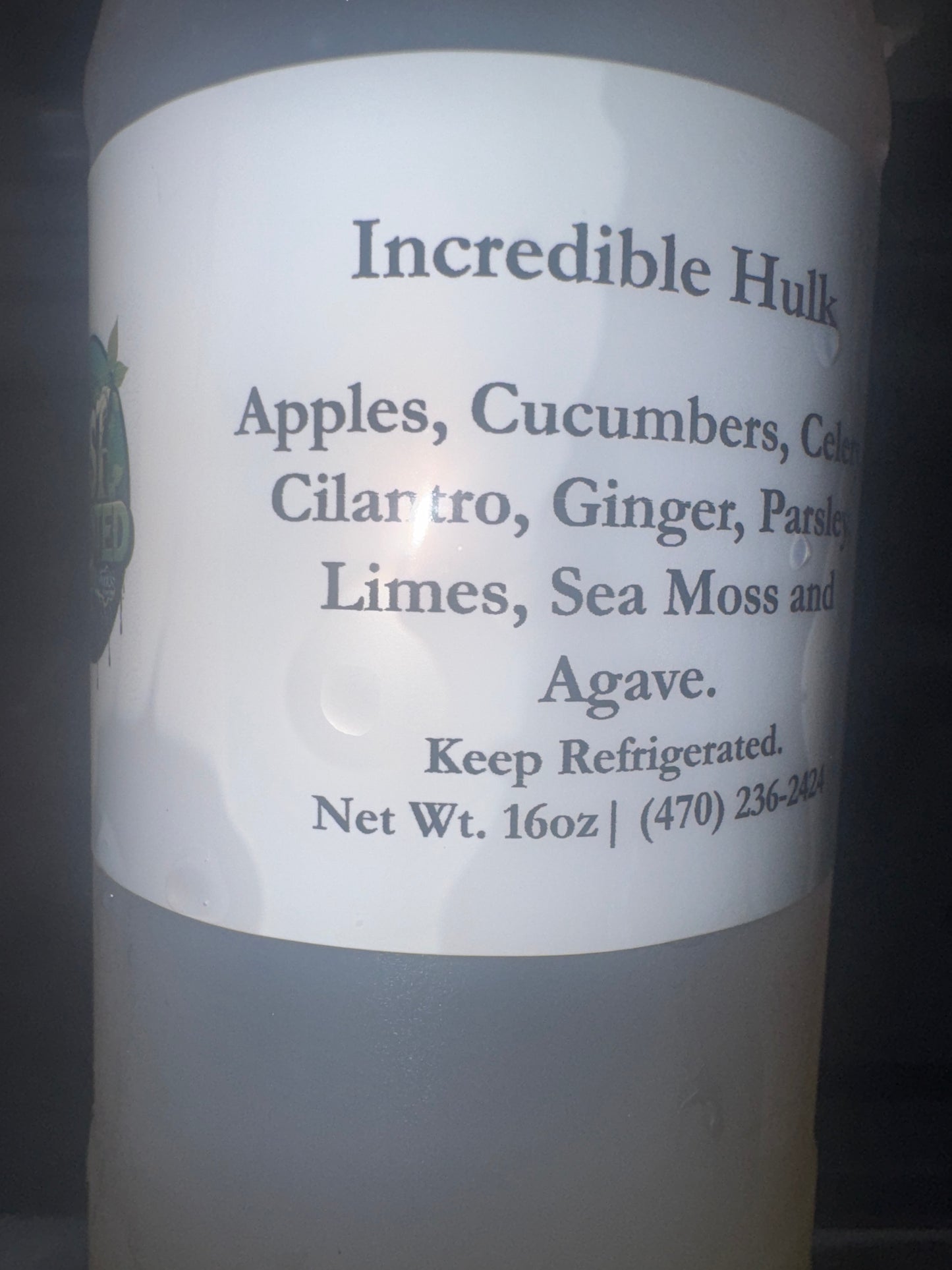 Incredible Hulk Fresh Pressed Juice (Food Truck/Pop Up only)