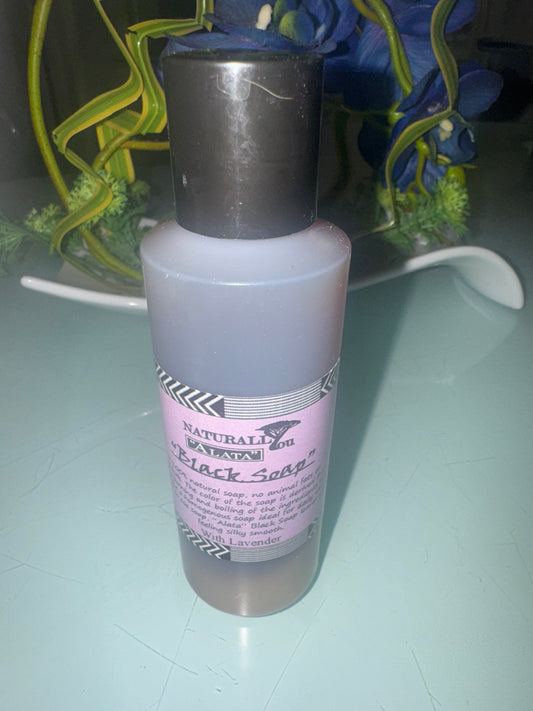 Authentic African Black Liquid Soap with Lavender